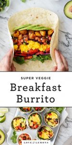 Veggie Breakfast burrito recipe.